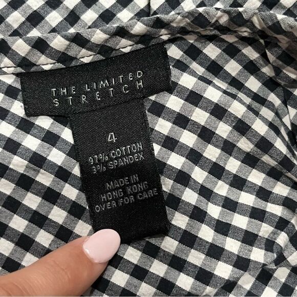 Vintage The Limited Black Gingham Mini Skirt - Picture 5 of 6